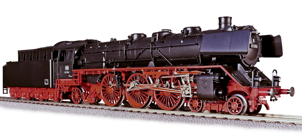 model parní lokomotivy